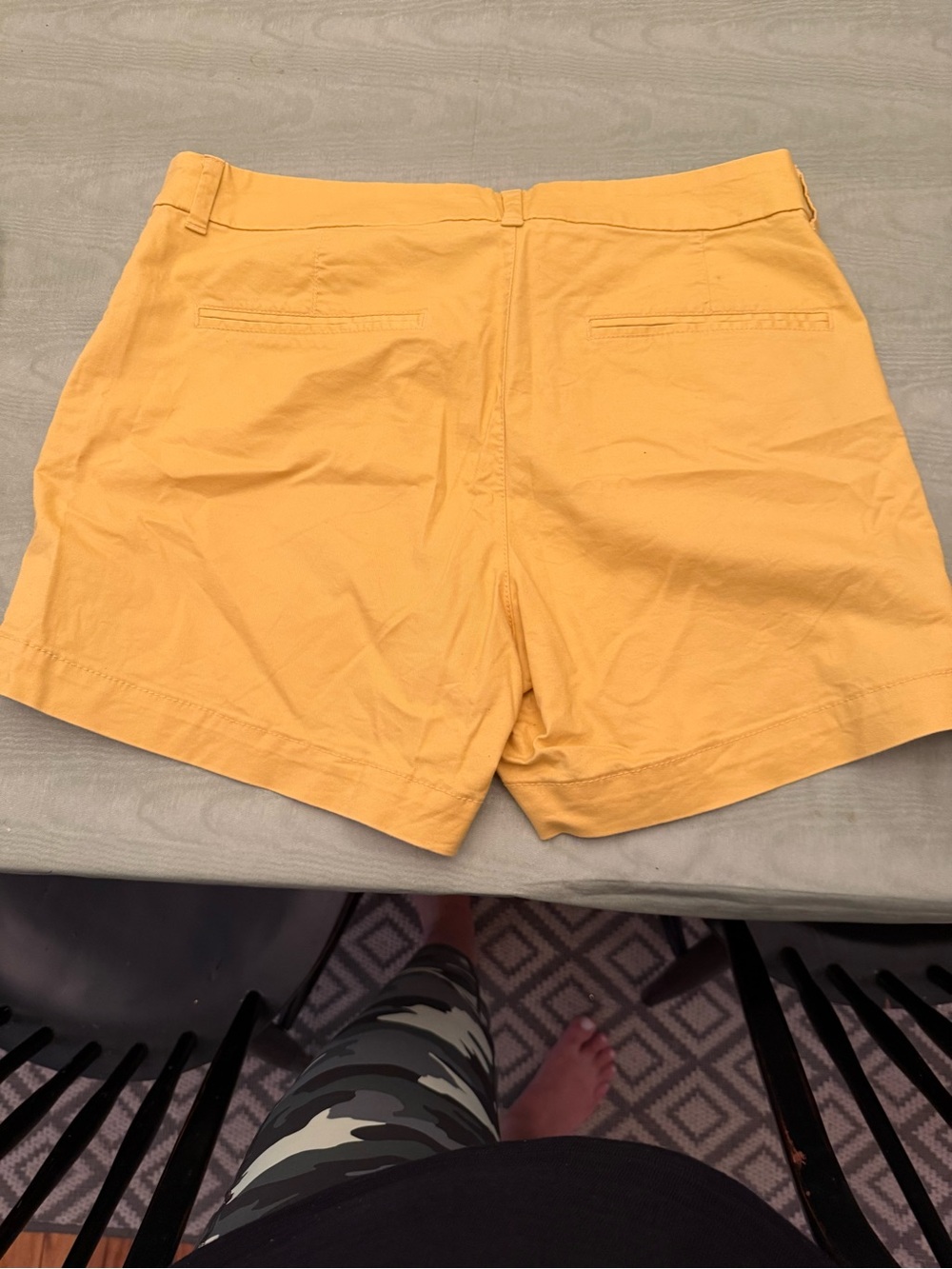 Old Navy Yellow Cotton Bermuda Shorts